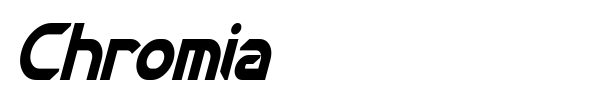Chromia font preview